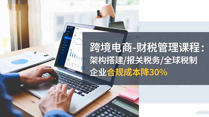 跨境电商-财税管理课程：架构搭建/报关税务/全球税制，企业合规成本降30%-闲赋网