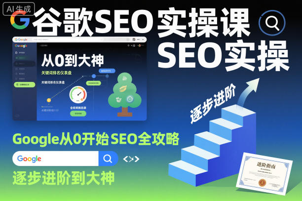 谷歌SEO实操课，Google从0开始SEO全攻略，逐步进阶到大神-闲赋网