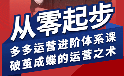 海神·拼多多运营进阶系统课(更新9月)-闲赋网