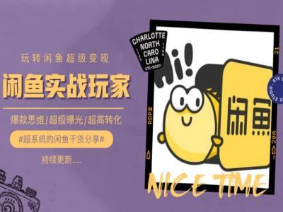 手把手教你0到1系统玩转闲鱼变现，爆款思维/超级曝光/超高转化-闲赋网