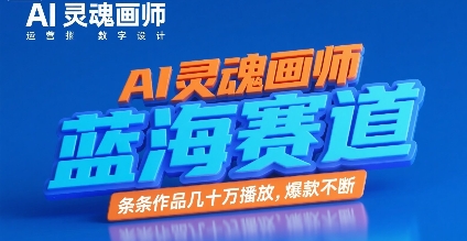 AI灵魂画师，蓝海赛道，条条作品几十W播放，爆款不断-闲赋网