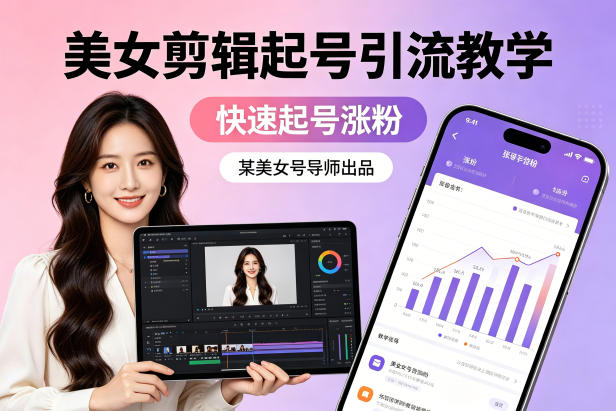 4a074ecd7d62d1a9a31c3ba56f709bed.jpeg 某美女号导师出品:美女剪辑起号引流教学,快速起号涨粉
