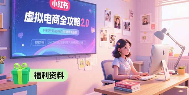 4a601cae36d5ff991cd9867b7adbe4c1.jpeg 虚拟电商全攻略2.0,开店选品实操流程,账号定位、货源发布、笔记发布技巧