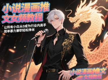 小说漫画推文女频教程，让所有小白从0成为行业内高手，简单暴力兼职轻松挣米-闲赋网