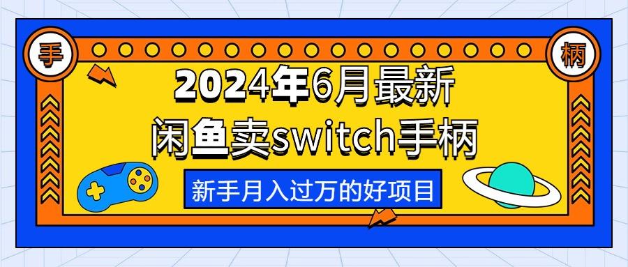 2024年6月最新闲鱼卖switch游戏手柄，新手月入过万的第一个好项目-闲赋网