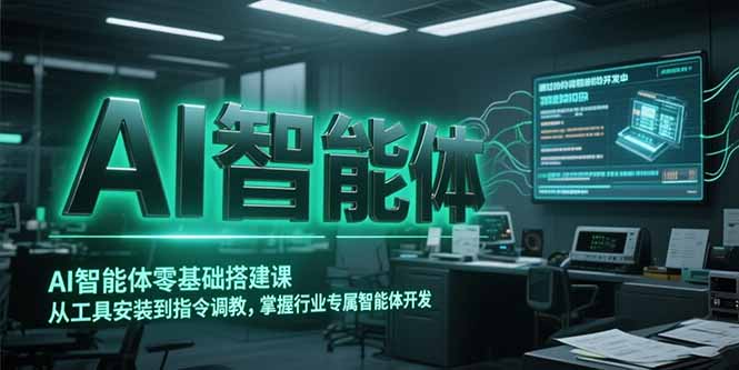 AI智能体零基础搭建课，从工具安装到指令调教，掌握行业专属智能体开发…-闲赋网