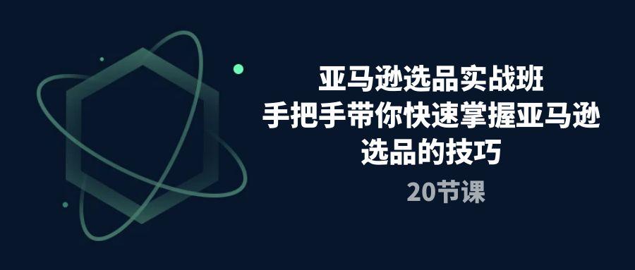 亚马逊选品实战班，手把手带你快速掌握亚马逊选品的技巧(20节课-闲赋网