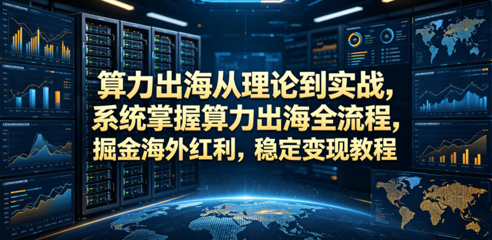 4d7a4d7e5d60d05ef53c4e59dd109b55.jpeg 算力出海从理论到实战,系统掌握算力出海全流程,掘金海外红利,稳定变现教程
