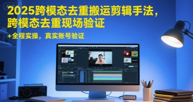 2025跨模态去重搬运剪辑手法，跨模态去重现场验证 +全程实操，真实账号验证-闲赋网