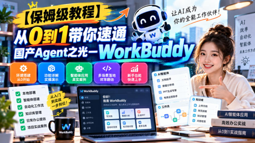 【保姆级教程】从0到1带你速通国产Agent之光—WorkBuddy【文档】-闲赋网