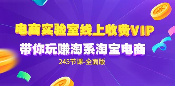 (9859期)电商-实验室 线上收费VIP，带你玩赚淘系淘宝电商(245节课-全面版)-闲赋网