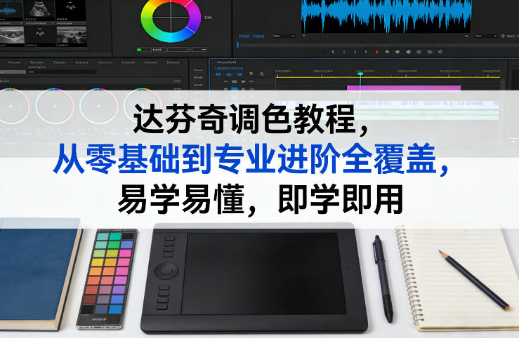 达芬奇调色教程，从零基础到专业进阶全覆盖，易学易懂，即学即用-闲赋网