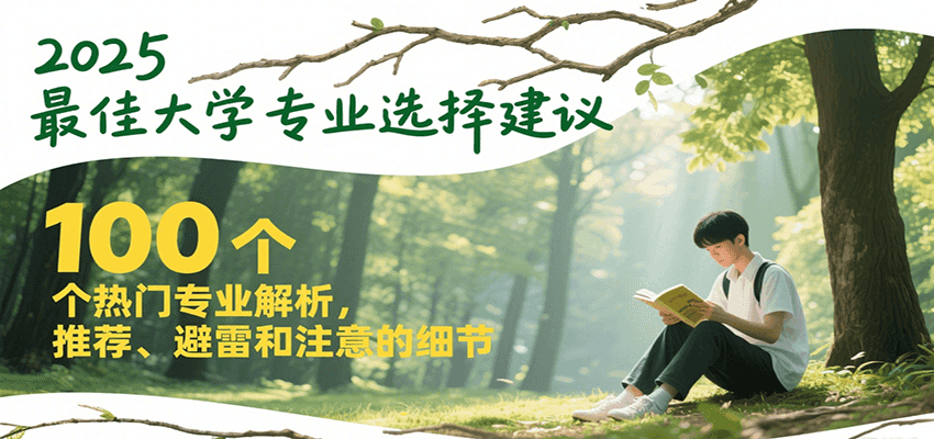 2025最佳大学专业选择建议，100个热门专业解析，推荐、避雷和注意的细节-闲赋网