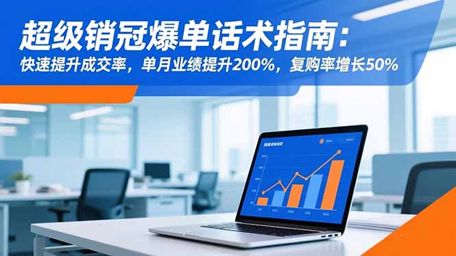 超级销冠爆单话术指南：快速提升成交率，单月业绩提升200%，复购率增长50%-闲赋网