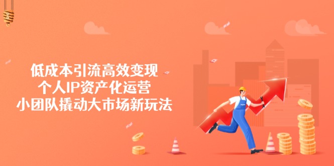低成本引流高效变现，个人IP资产化运营，小团队撬动大市场新玩法-闲赋网