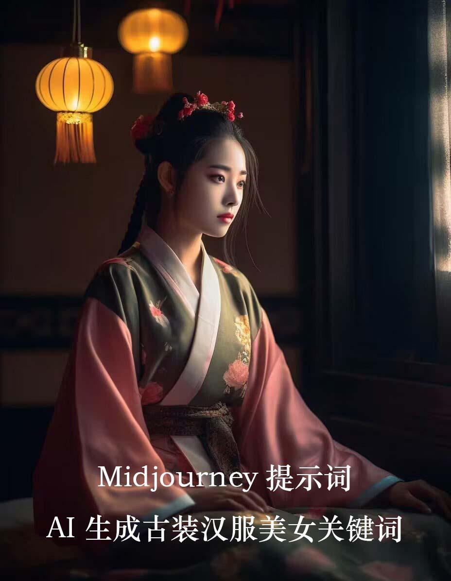 Midjourney关键词-AI生成中国风古装汉服美女人像提示关键词-闲赋网