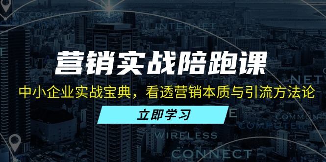 营销实战陪跑课：中小企业实战宝典，看透营销本质与引流方法论-闲赋网