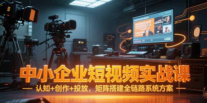 中小企业短视频实战课，认知+创作+投放，矩阵搭建全链路系统方案-闲赋网