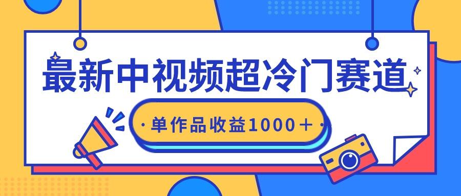 (9275期)最新中视频超冷门赛道，轻松过原创，单条视频收益1000＋-闲赋网