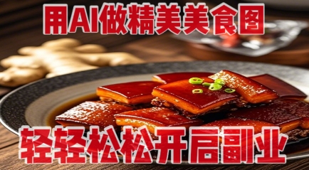 用AI做精美美食图，无需专业设备拍摄，轻轻松松开启副业-闲赋网