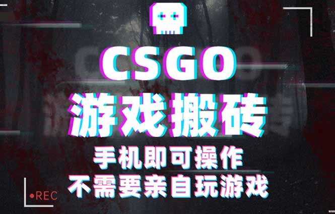 CSGO游戏挂机捡漏，单日扫货500+，年底小高峰上车可吃肉，手机即可操作...-闲赋网