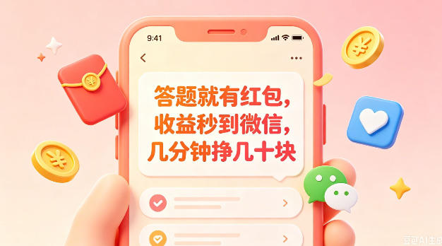 答题就有红包，收益秒到微信，几分钟挣几十块，学生党上班族宝妈都可以玩【揭秘】-闲赋网