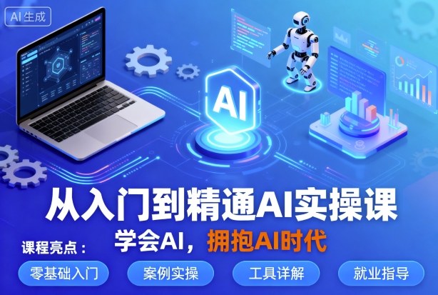 从入门到精通AI实操课，学会AI，拥抱AI时代-闲赋网