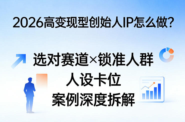 2026高变现型创始人IP怎么做？选对赛道×锁准人群×人设卡位×案例深度拆解-闲赋网