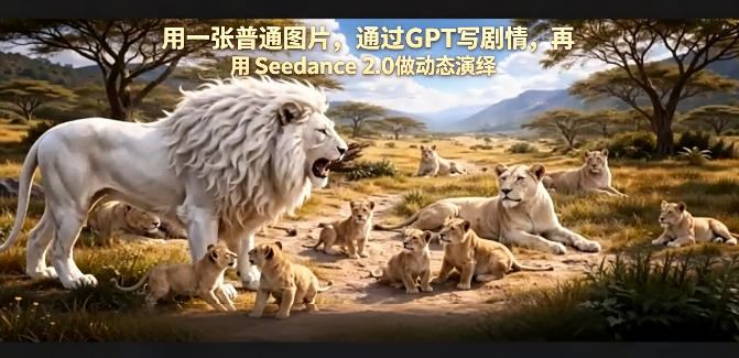 用一张普通图片，通过GPT写剧情，再用Seedance 2.0做动态演绎，居然能生成迪士尼风格搞笑动画-闲赋网