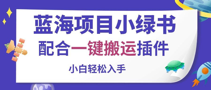蓝海项目小绿书，配合一键搬运插件，小白轻松入手-闲赋网