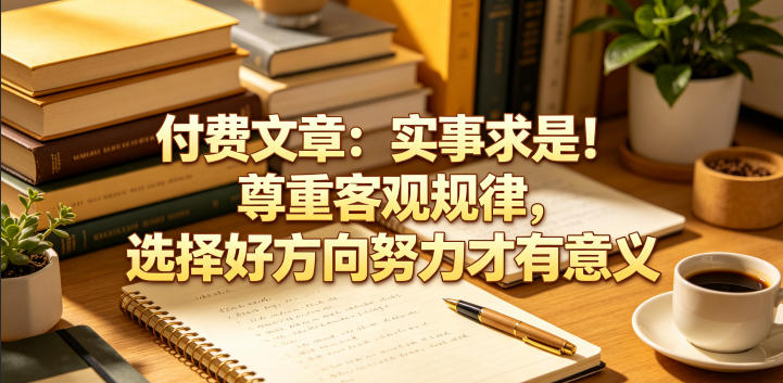 付费文章：实事求是！尊重客观规律，选择好方向努力才有意义-闲赋网
