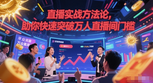 直播实战方法论，助你快速突破万人直播间门槛-闲赋网