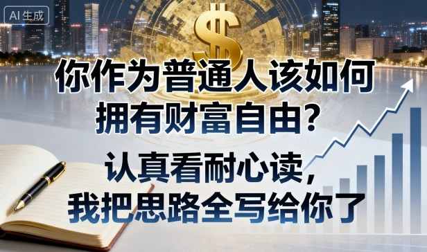 付费文章：你作为普通人该如何拥有财富自由？认真看耐心读，我把思路全写给你了-闲赋网