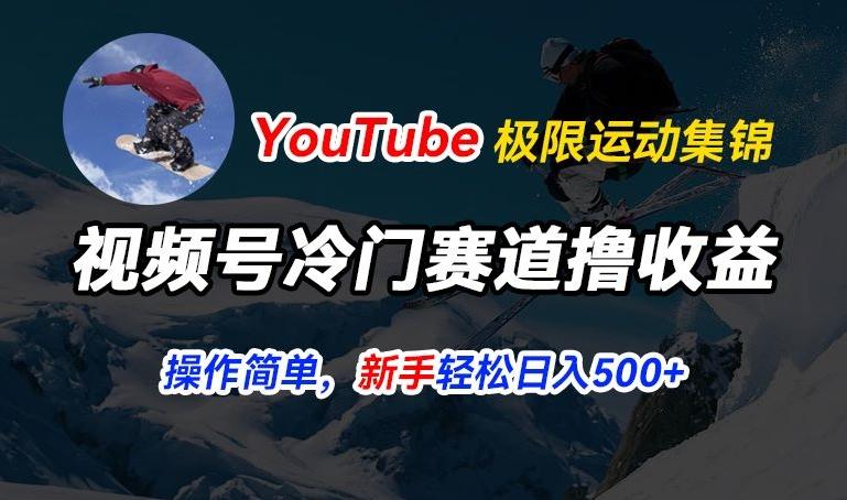 视频号冷门赛道撸收益，YouTube搬运极限运动集锦，暴力起号，操作简单流量高，轻松日入5张【揭秘】-闲赋网
