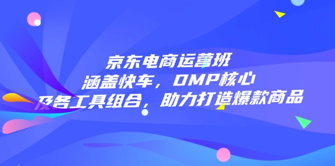 京东电商运营班：涵盖快车，DMP核心及各工具组合，助力打造爆款商品-闲赋网