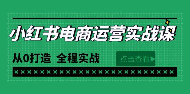 (9946期)最新小红书·电商运营实战课，从0打造  全程实战(65节视频课)-闲赋网