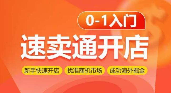 速卖通开店0-1入门，新手快速开店 找准商机市场 成功海外掘金-闲赋网