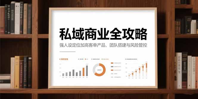 私域商业全攻略，强人设定位加高客单产品，团队搭建与风险管控-闲赋网