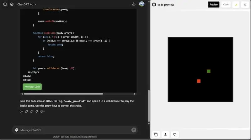 ChatGPT Code Preview｜AI编程预览工具-闲赋网
