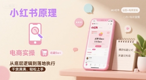 76647cef6d630fad4d4a1d01267c0154.jpeg 小红书原理以及详细实操流程,小红书电商教程