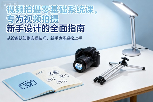 790a0f3192e803b98b91589b61c9b5da.jpeg 视频拍摄零基础系统课,专为视频拍摄新手设计的全面指南