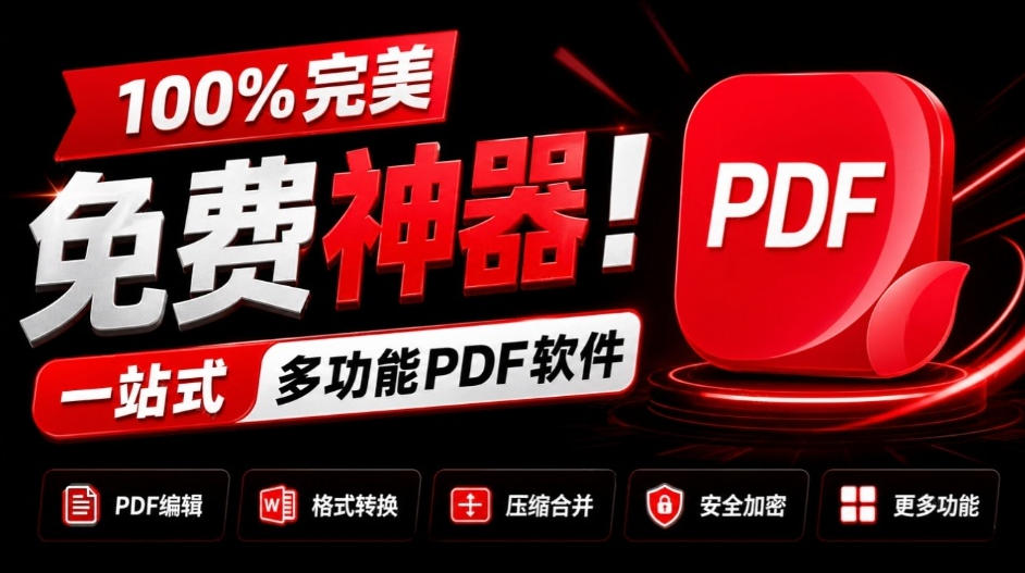 100%完美免费神器！一站式多功能PDF软件，支持PDF格式转换压缩编辑等，简约无广告，太Nice了JOPDF-闲赋网
