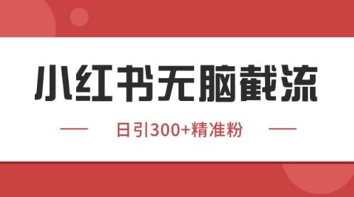 小红书只要你有同行就能获客，独家野路子获客玩法，暴力截流【揭秘】-闲赋网