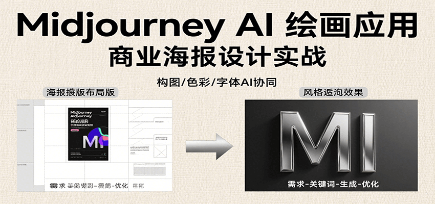 Midjourney AI绘画应用，关键词指令解析、漫画头像制作、海报设计、3D人物生成等-闲赋网