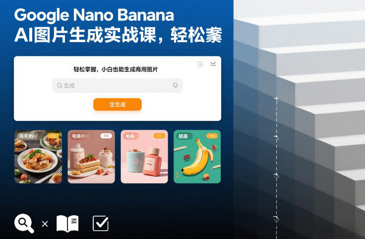 Google Nano Banana AI图片生成实战课，轻松掌握，小白也能生成商用图片-闲赋网