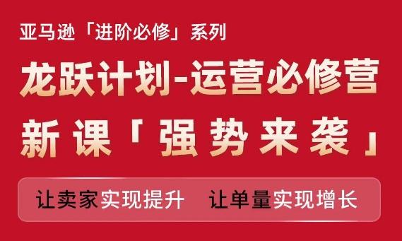 亚马逊进阶必修系列，龙跃计划-运营必修营新课，让卖家实现提升 让单量实现增长-闲赋网