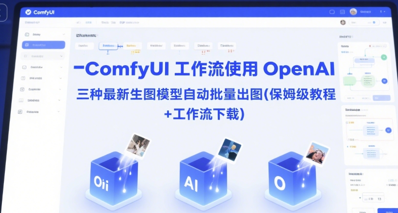 ComfyUI 工作流使用 OpenAI 三种最新生图模型自动批量出图(保姆级教程+工作流下载)-闲赋网