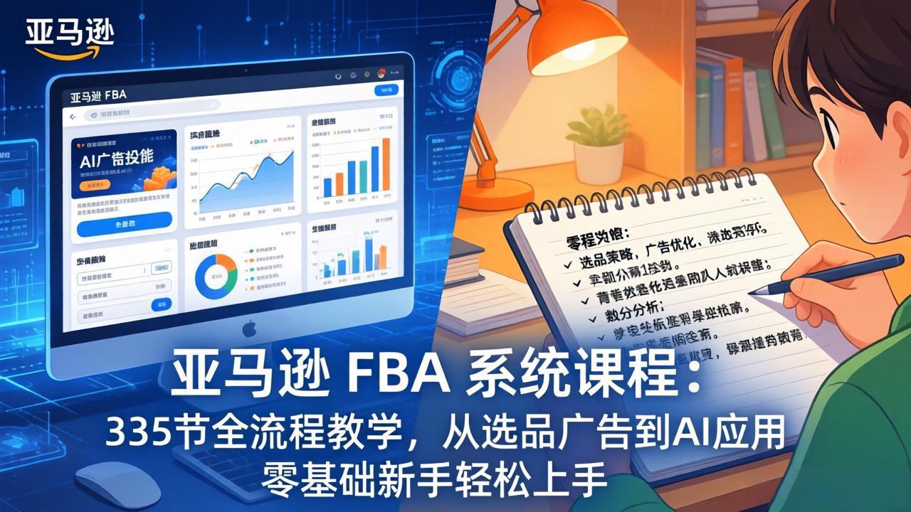 亚马逊 FBA 系统课程(更新26年3月-闲赋网