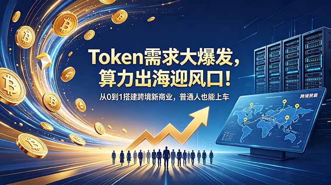 85b4e0c9639a780f39b4c79f75c51816.jpeg Token需求大爆发,算力出海迎风口!从0到1搭建跨境新商业,普通人也能上车