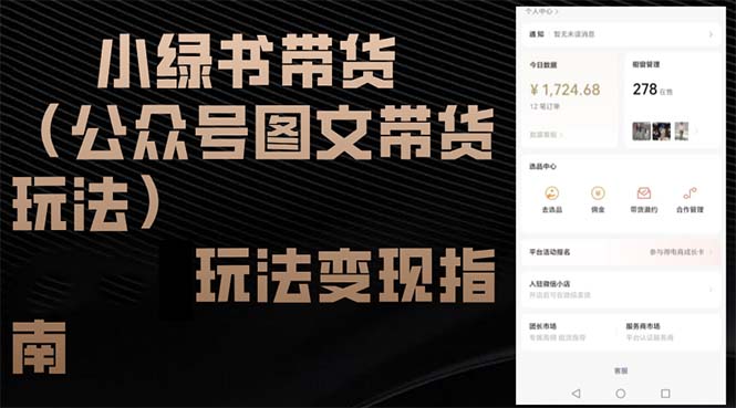 小绿书带货(公众号图文带货玩法-闲赋网